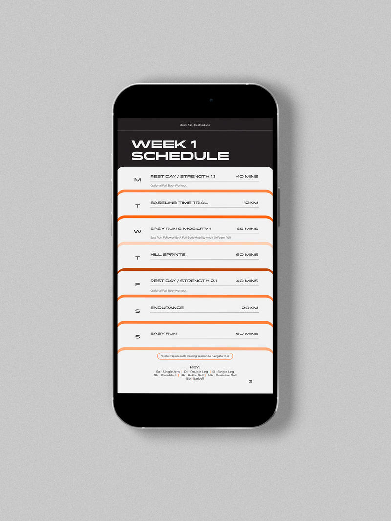 Marathon Program | Run Your BEST 42km (Advanced)