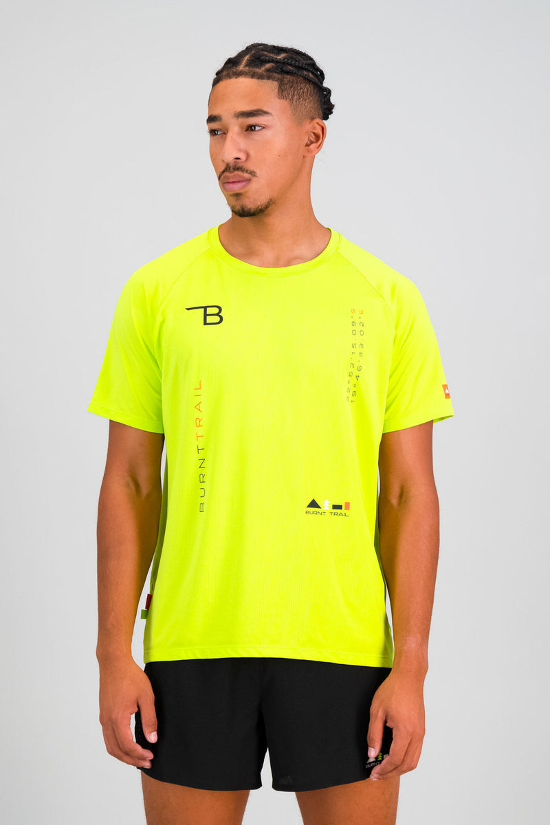 Summit Men's Run Tee - Lime