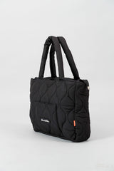 Quilted Tote Bag - Black