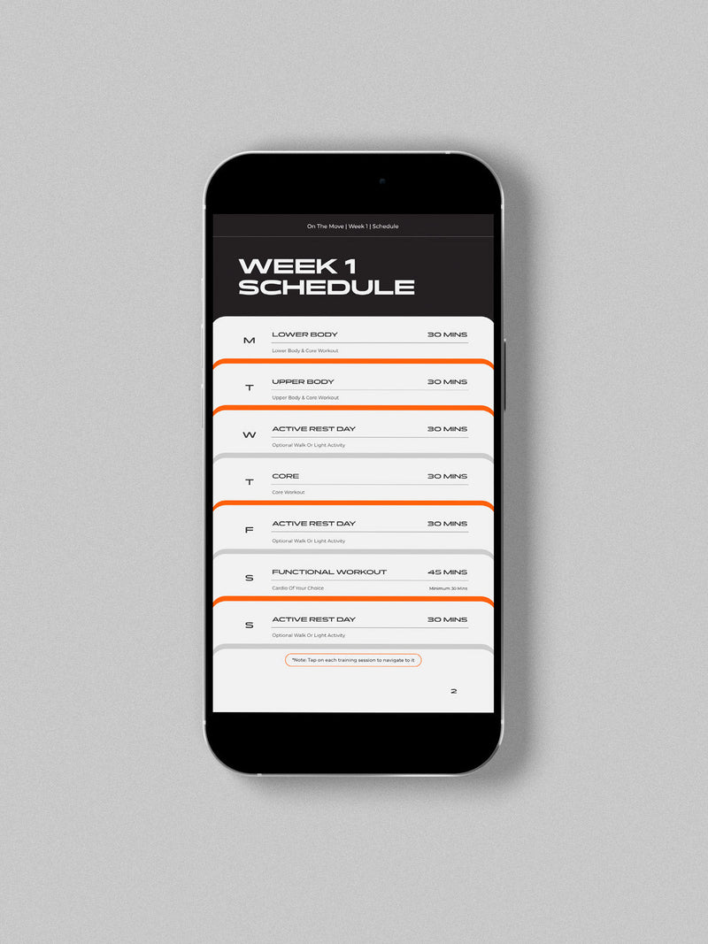 On the Move | Women's 4 Week at Home/Gym Program